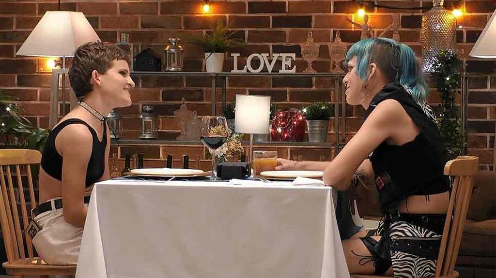 Anta y Amalia durante su cita en 'First Dates'