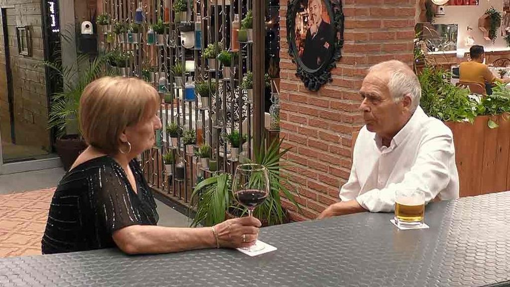 Antonio y Mari Carmen durante su cita en 'First Dates'