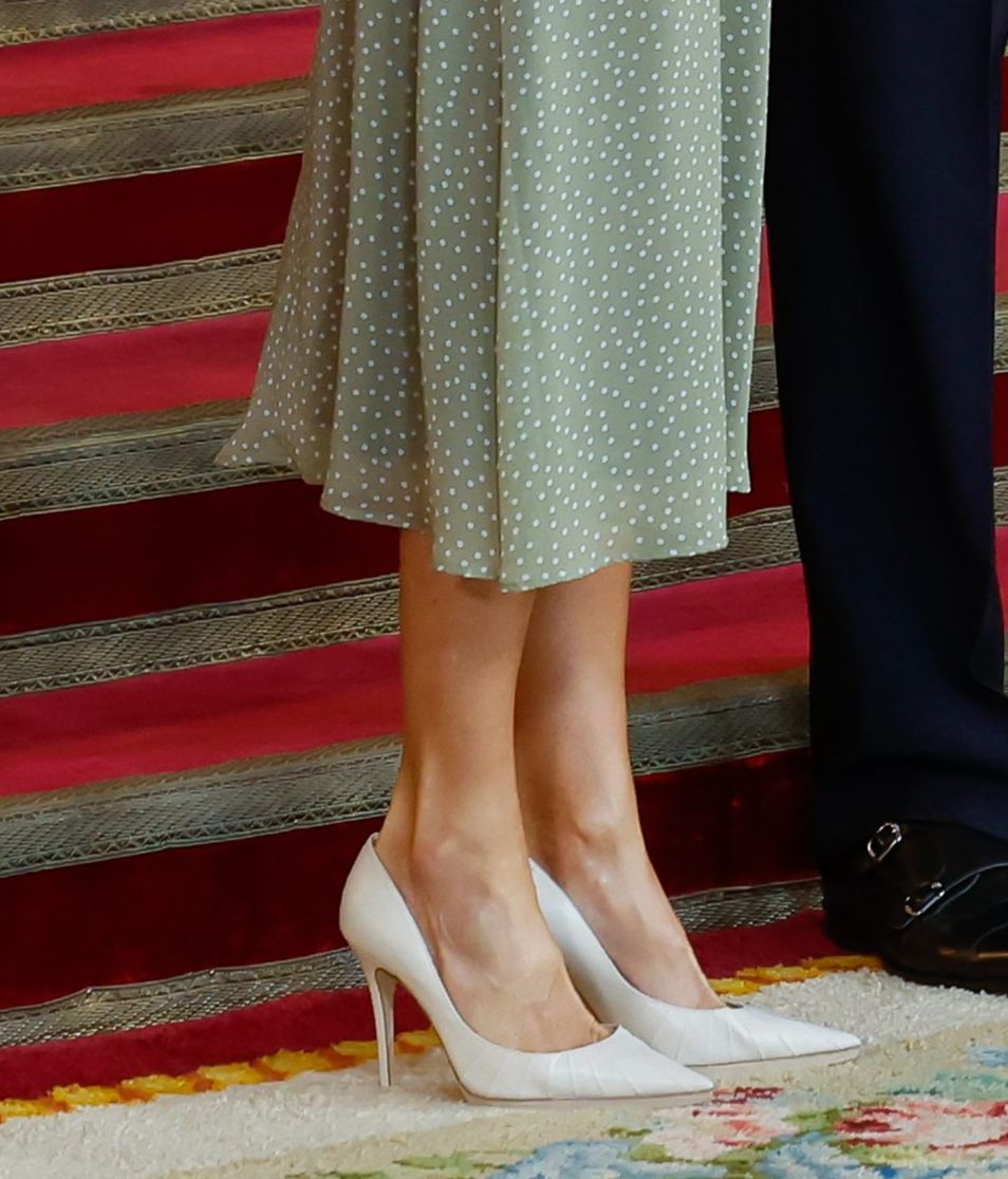 La dolencia de Letizia en su pie izquierdo no es visible a simple vista