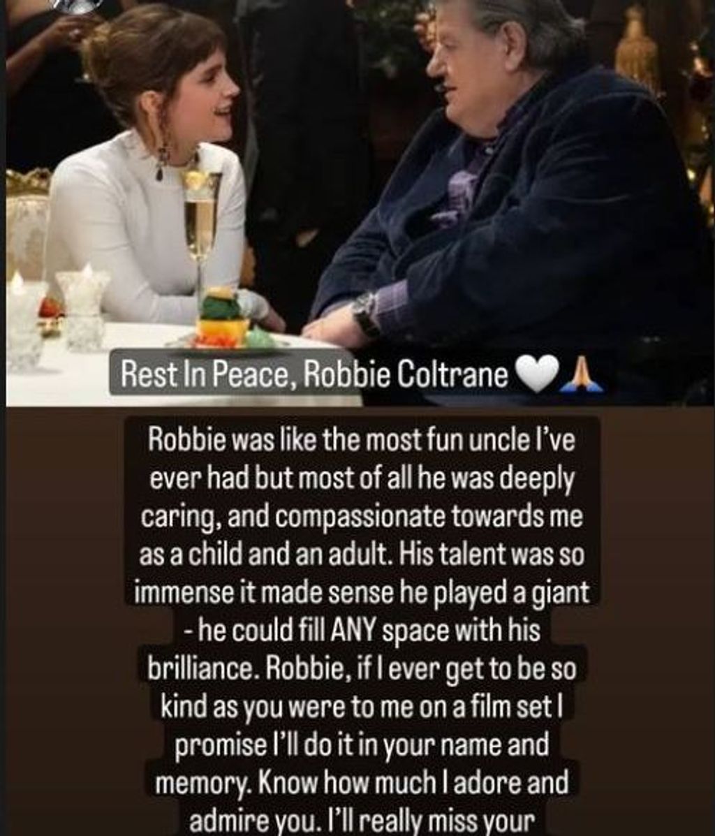 Emma Watson y Robbie Coltrane