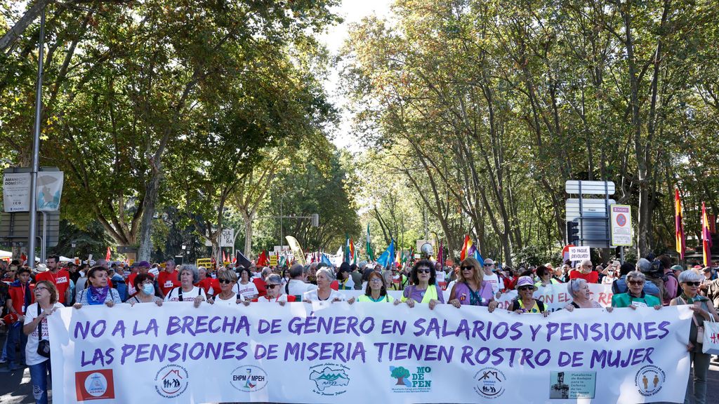 Pensionistas de toda España se manifiestan en Madrid en defensa de pensiones y salarios dignos