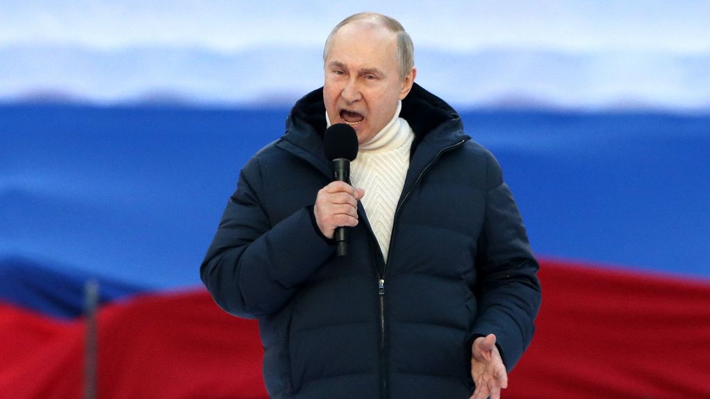 Putin celebra el aniversario de la invasión de Crimea