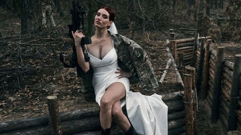 Evhenia Emerald, francotiradora del Ejército de Ucrania
