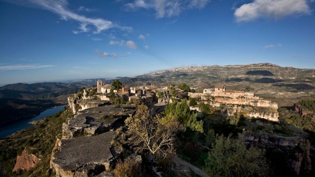 Imagen aérea del pueblo de Siurana, en Tarragona