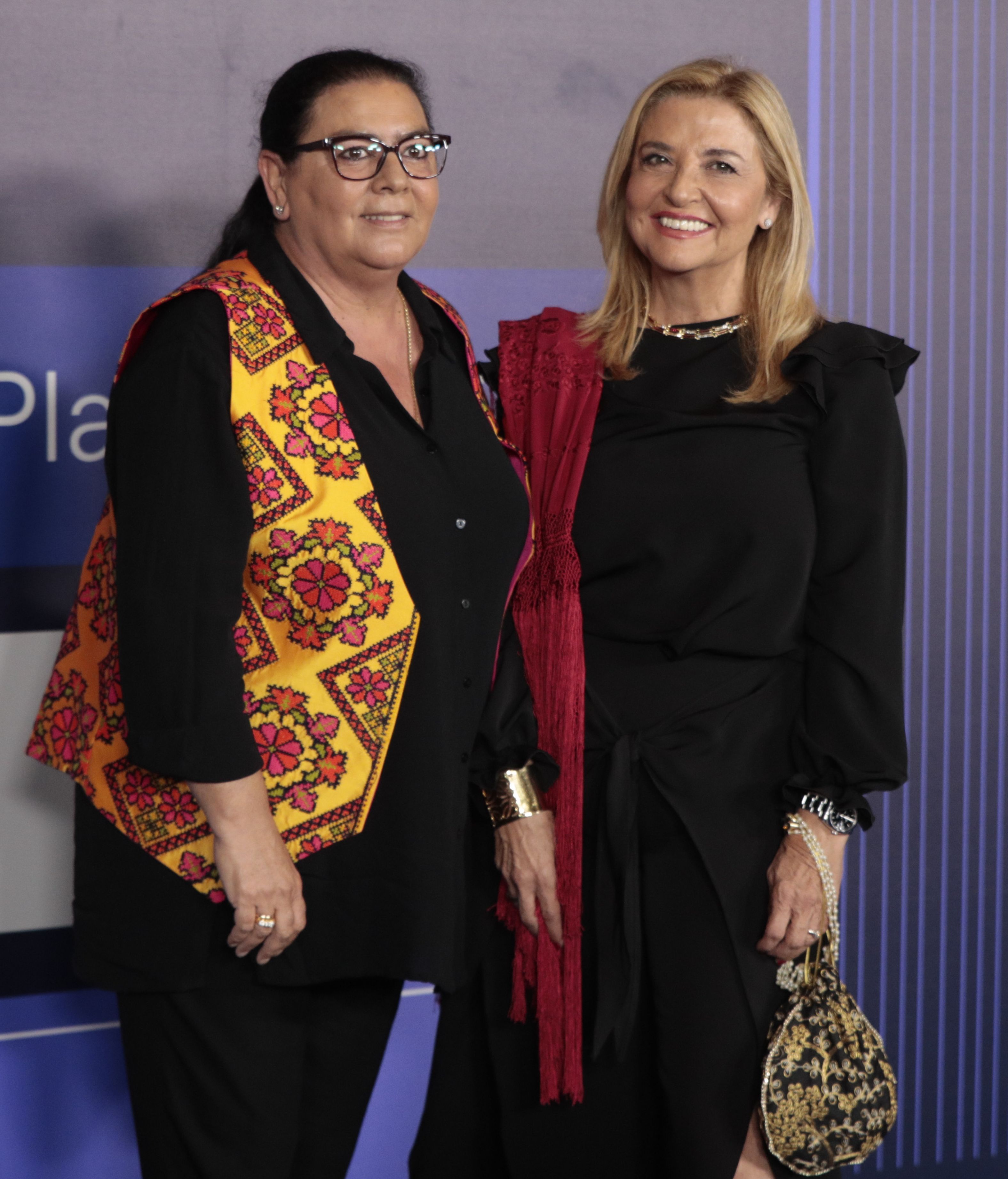 María del Monte, junto a su pareja, la periodista Inmaculada Casal