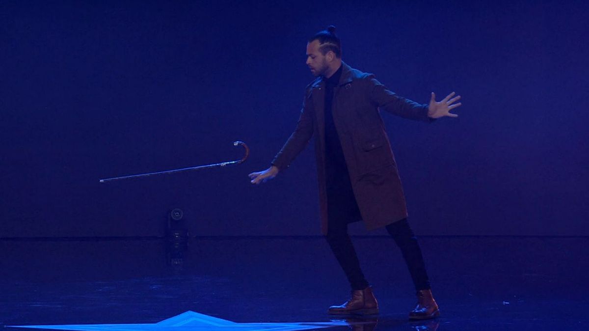 El escenario de 'Got talent' se llena de magia con la actuación de Bruno Tarnecci y su bastón