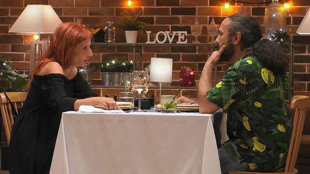 Montse y Miguel Ángel durante su cita en 'First Dates'