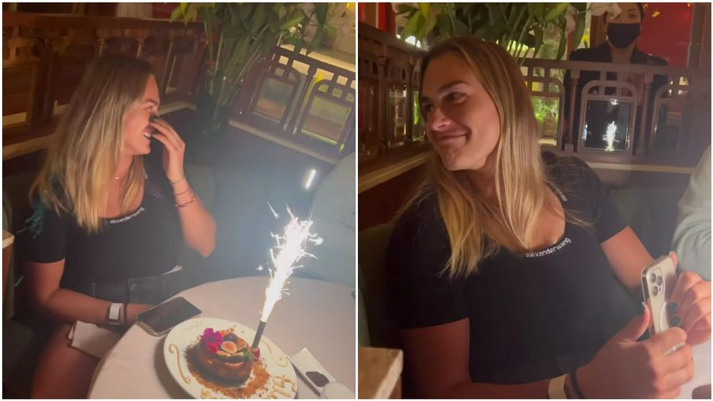 Paula Badosa se inventa el cumpleaños de Sabalenka en un restaurante y tiene que desmentirlo: “No paro de reír”