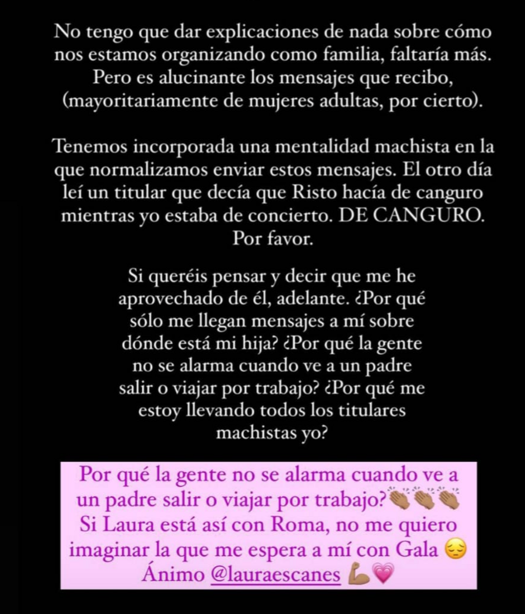 Captura del Instagram de Laura Escanes.