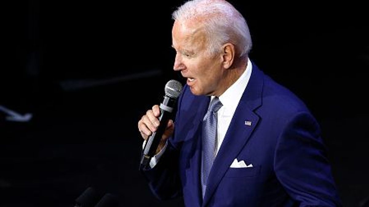 Joe Biden en un mitin Joe Biden en un mitin