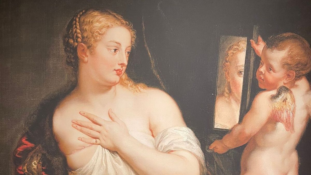 ‘La maja desnuda’ ‘Venus’ y ‘Eva’ lucen mastectomía en el Thyssen por el Día Contra el Cáncer de Mama