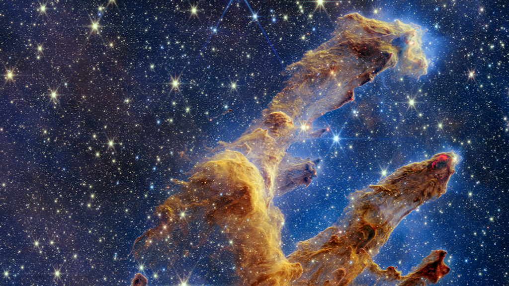 El telescopio James Webb capta ‘Los Pilares de la Creación’, donde se forman miles de estrellas