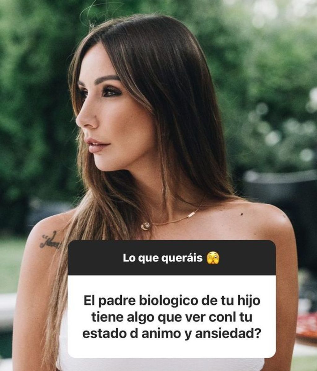 Fani Carbajo responde a una pregunta sobre el padre de su hijo