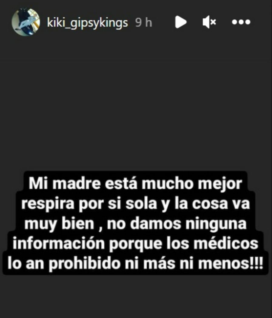 Kiki Fernández asegura que no puede dar más datos sobre el estado de salud de su madre