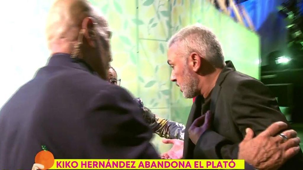 Kiko Hernández, muy cabreado, abandona el plató