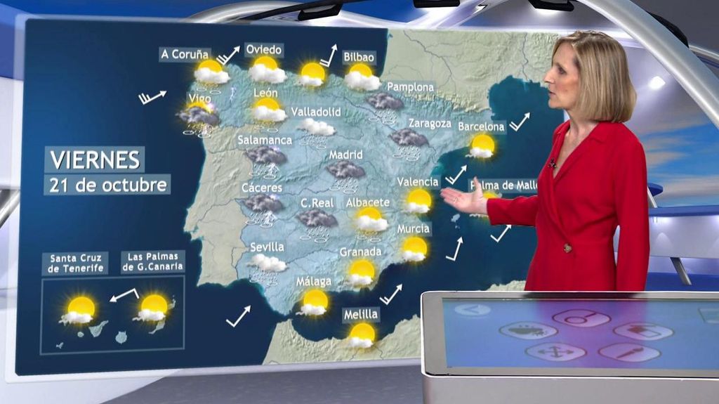 Riesgo por viento fuerte y lluvias el viernes por la borrasca Armand: el tiempo en España