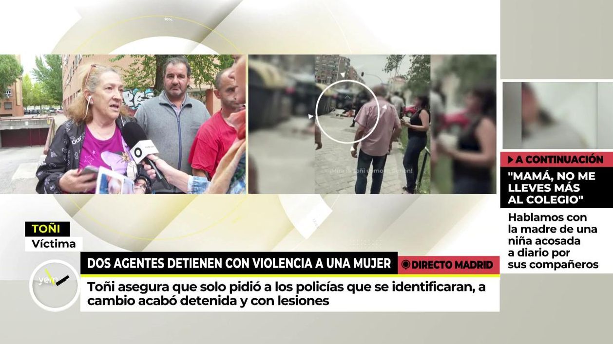 Toñi denuncia haber sufrido abuso policial
