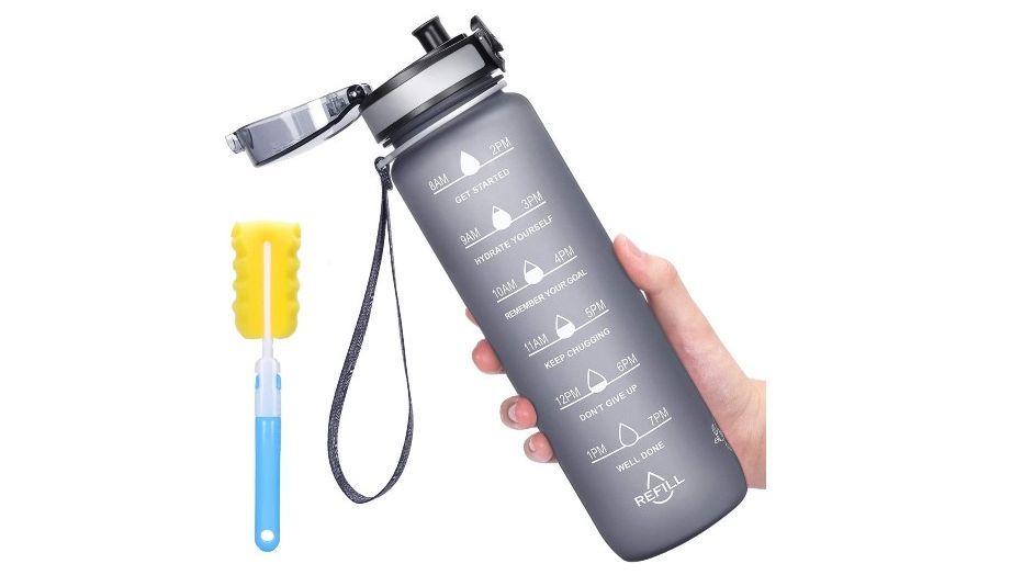 Botella de agua de plástico de 1L de Favofit