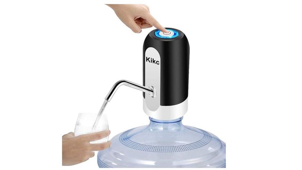 Dispensador de agua eléctrico negro Kikc