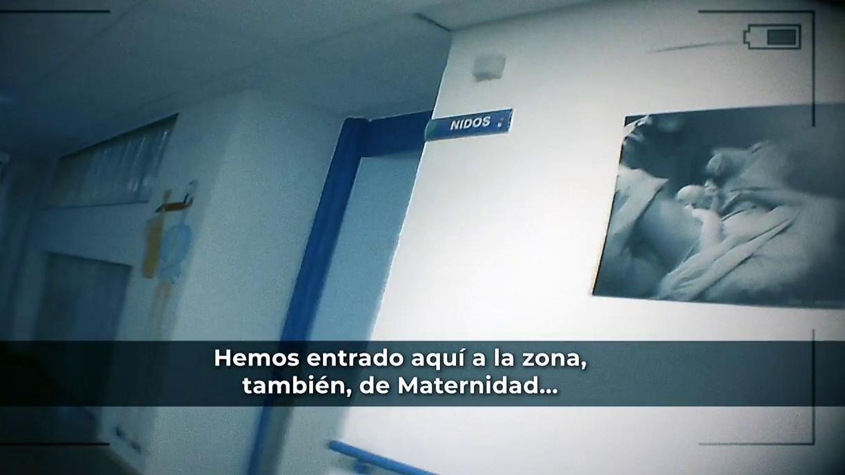 La reportera accede a la zona de maternidad sin problemas