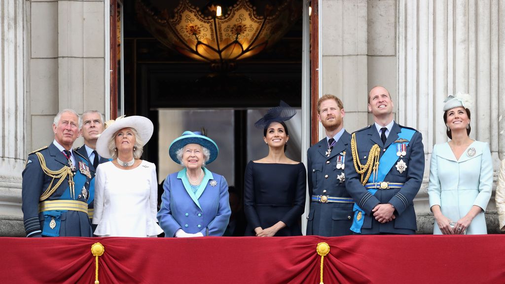 La familia real británica, en julio de 2018