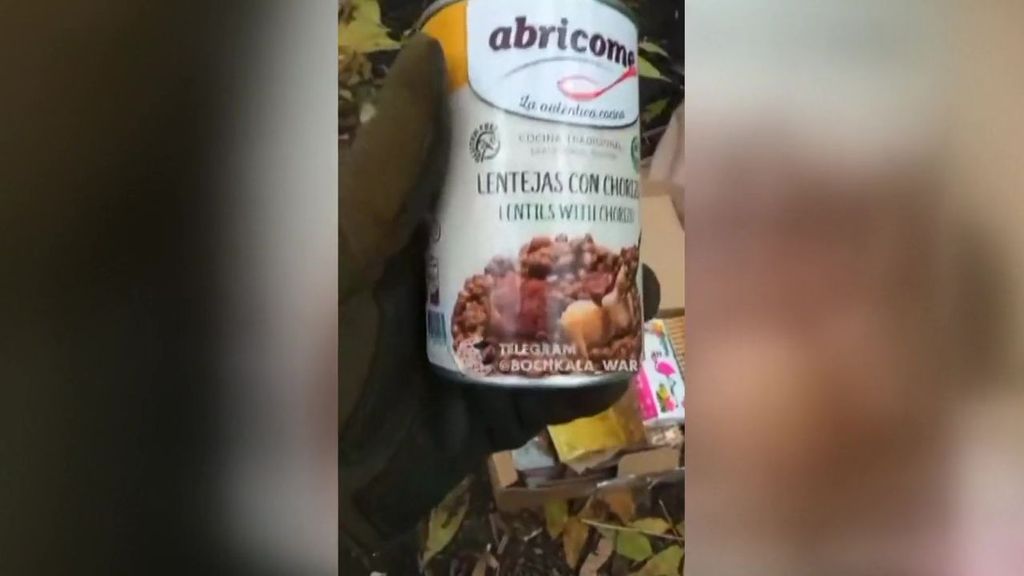 Lentejas con chorizo y albóndigas de ternera españolas para alimentar al ejército ucraniano