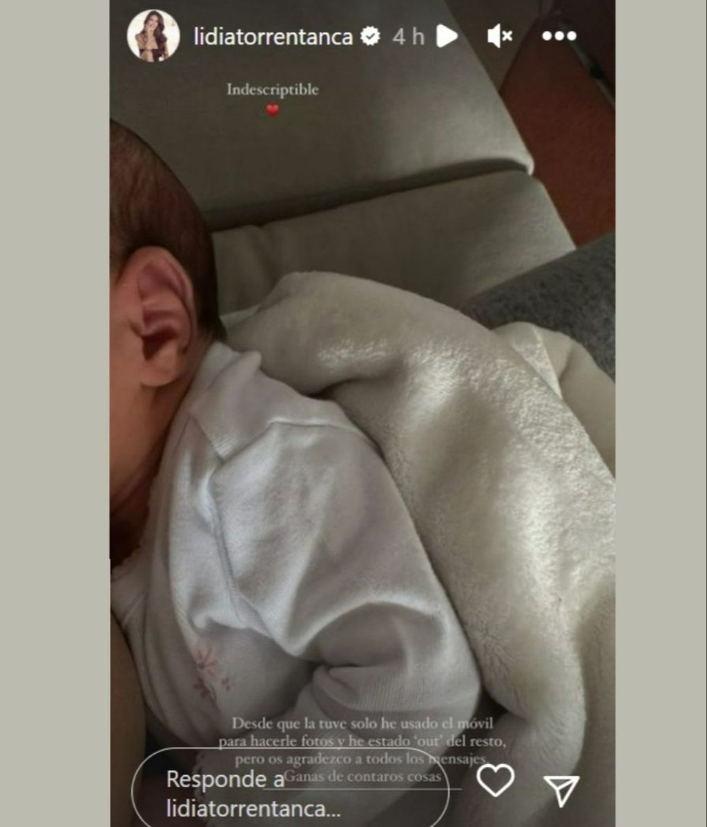 Lidia Torrent reaparece en Instagram tras dar a luz
