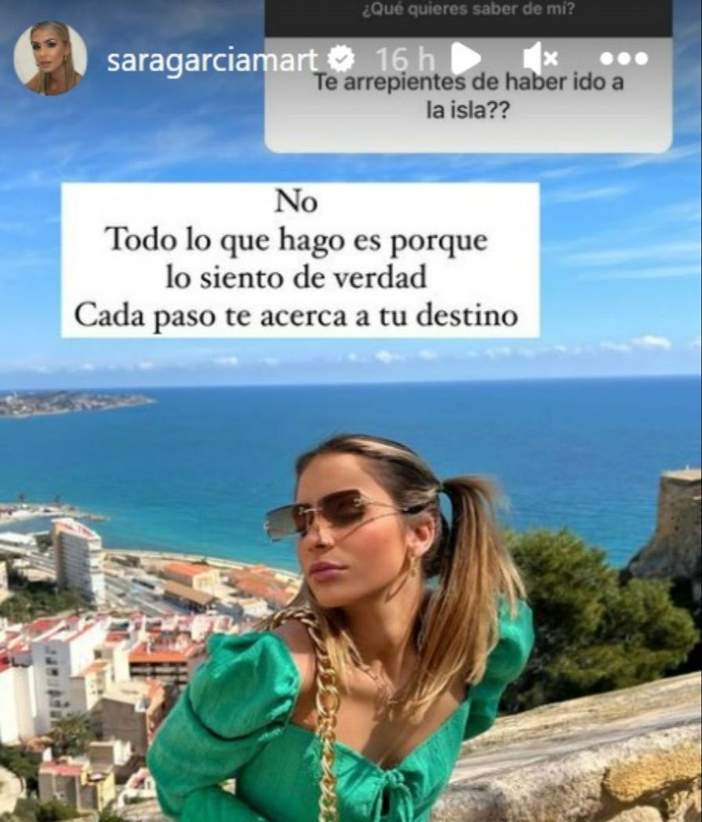 Sara García no se arrepiente de haber participado en 'La isla de las tentaciones 5'