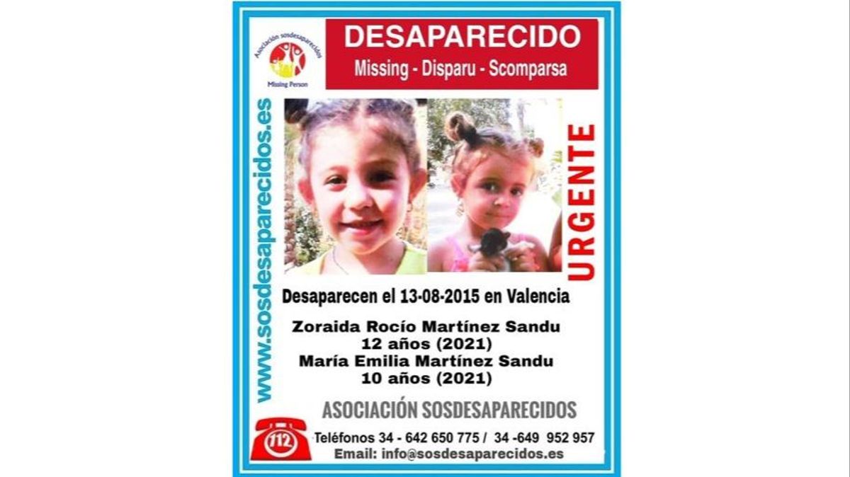 Siete años sin noticias de las hermanas Zoraida y María Martínez Sandu, desaparecidas por secuestro parental