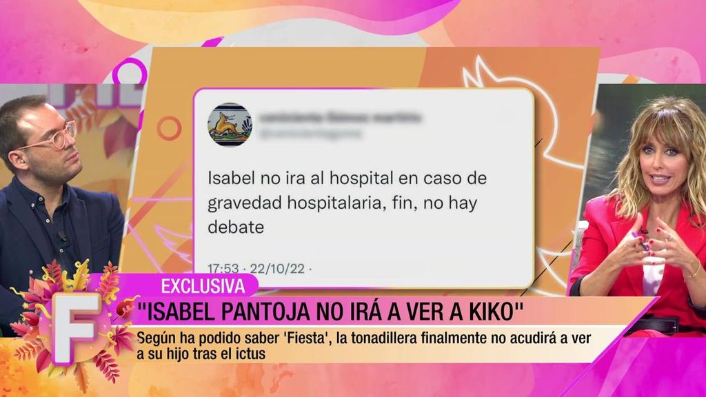 Confirmado: Isabel Pantoja no acudirá al hospital