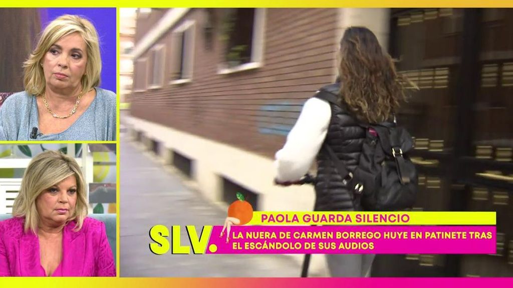 El enfado de Terelu y Carmen Borrego tras saber las consecuencias de las imágenes de Paola huyendo de la prensa en patinete