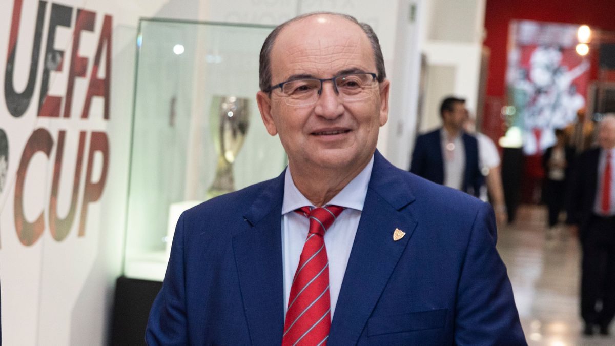 El presidente del Sevilla FC, José Castro
