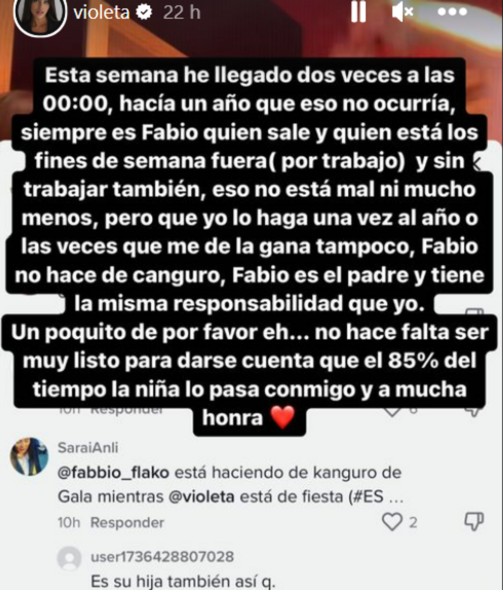 La respuesta de Violeta Mangriñán a los comentarios machistas