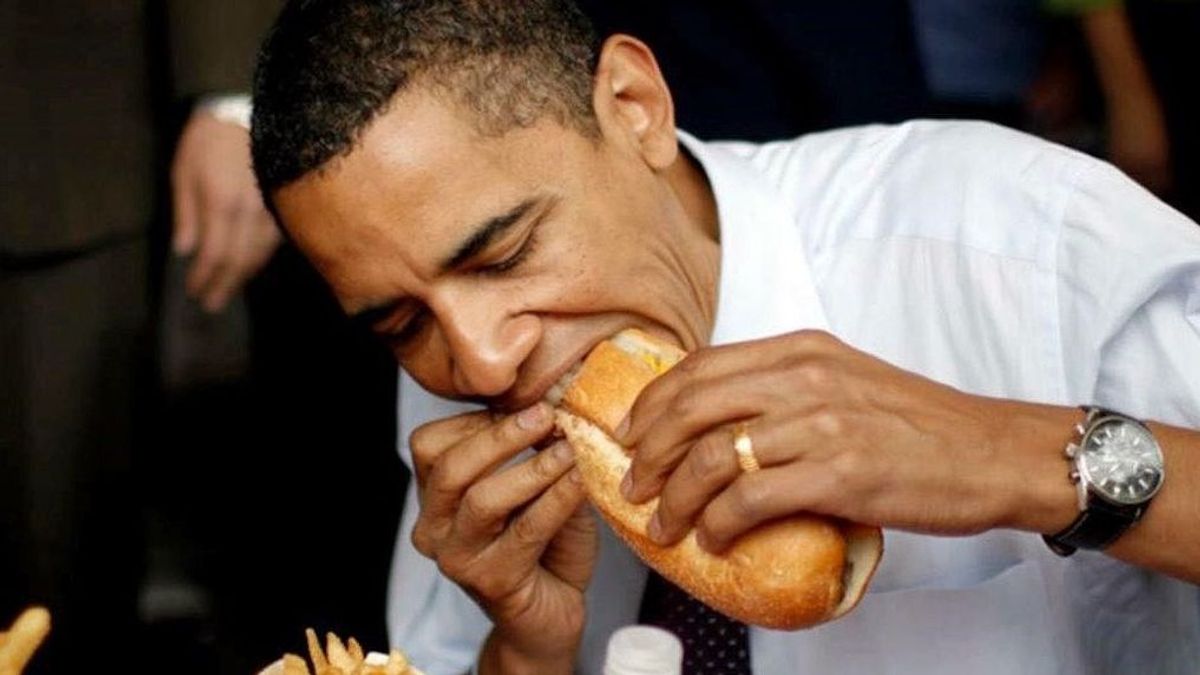 Barack Obama durante su campaña y su posterior mandato aparecía frecuentemente en público cuando comía en restaurantes de comida rápida.