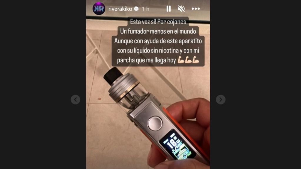 El artilugio de Kiko Rivera para dejar de fumar