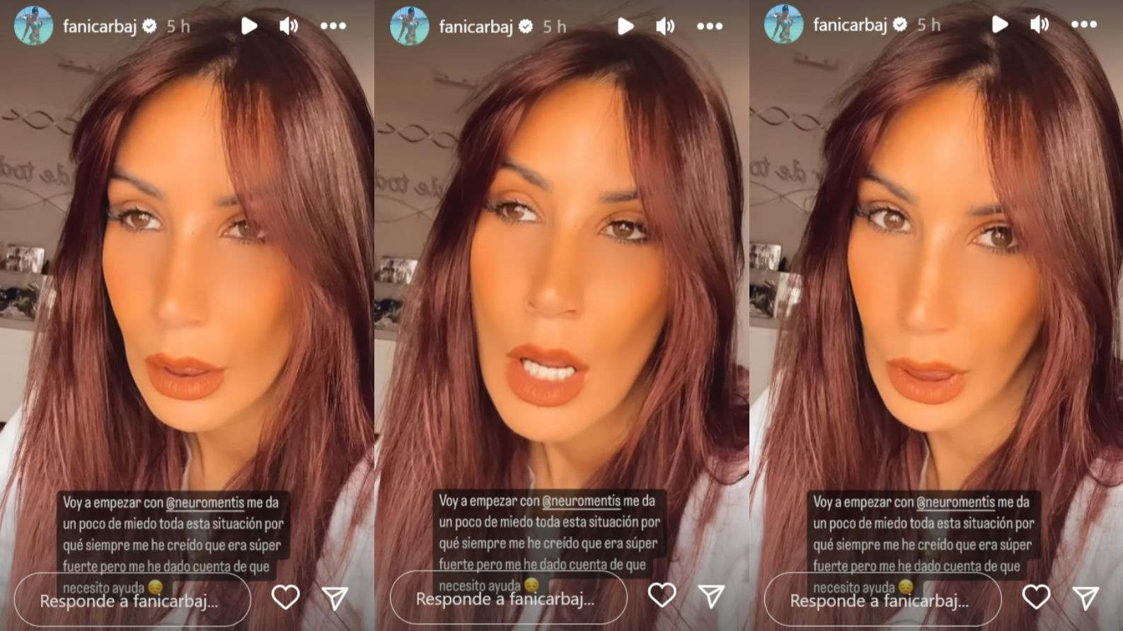 Fani Carbajo comunica la decisión que ha tomado por el bien de su salud mental