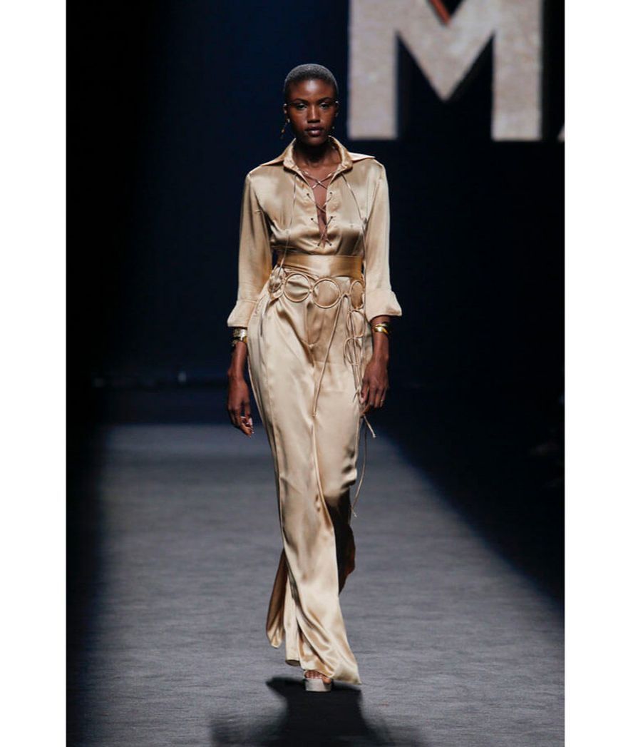 Mono dorado de la colección Primavera/verano 2023 de Malne