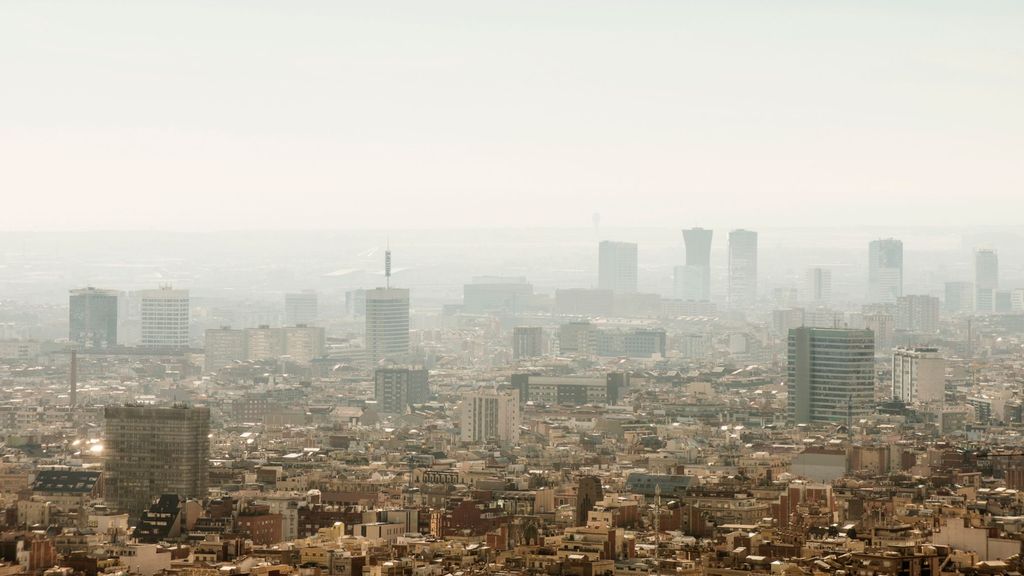 Boina de contaminación en Barcelona