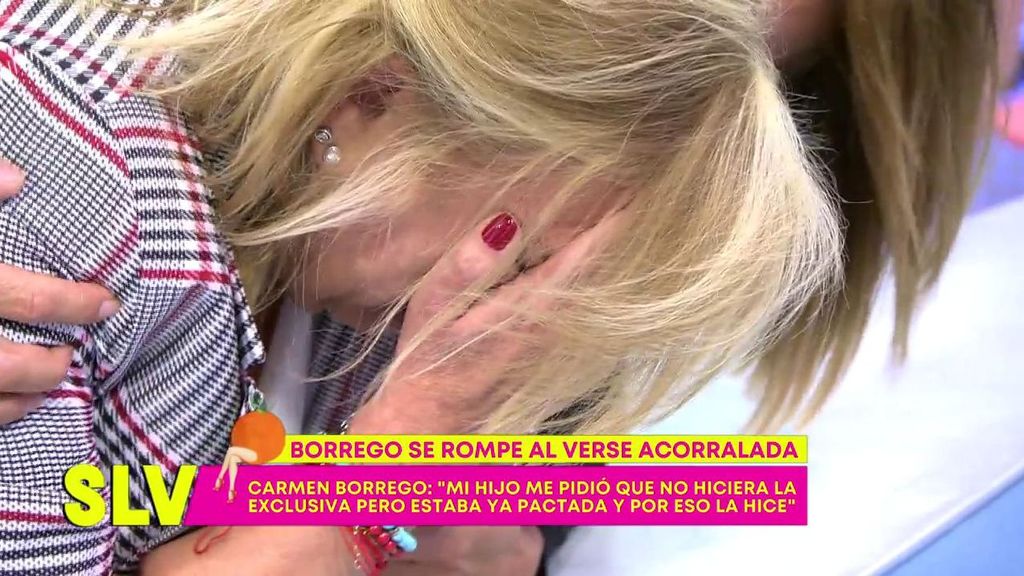Terelu Campos interviene enfadada en 'Sálvame' viendo a Carmen Borrego acorralada