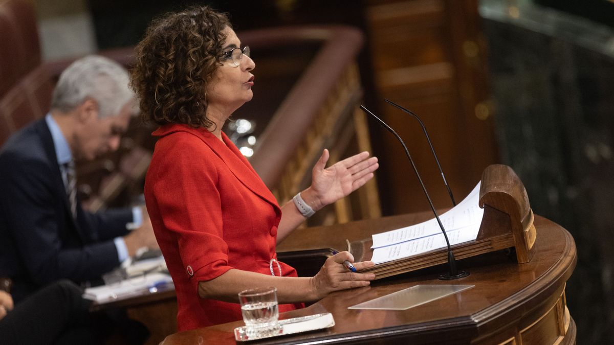 La ministra de Hacienda, María Jesús Montero, durante un debate de totalidad del Proyecto de Ley de Presupuestos Generales del Estado para el año 2023, a 26 de octubre de 2022 La ministra de Hacienda, María Jesús Montero, durante un debate de totalidad del Proyecto de Ley de Presupuestos Generales del Estado para el año 2023, a 26 de octubre de 2022