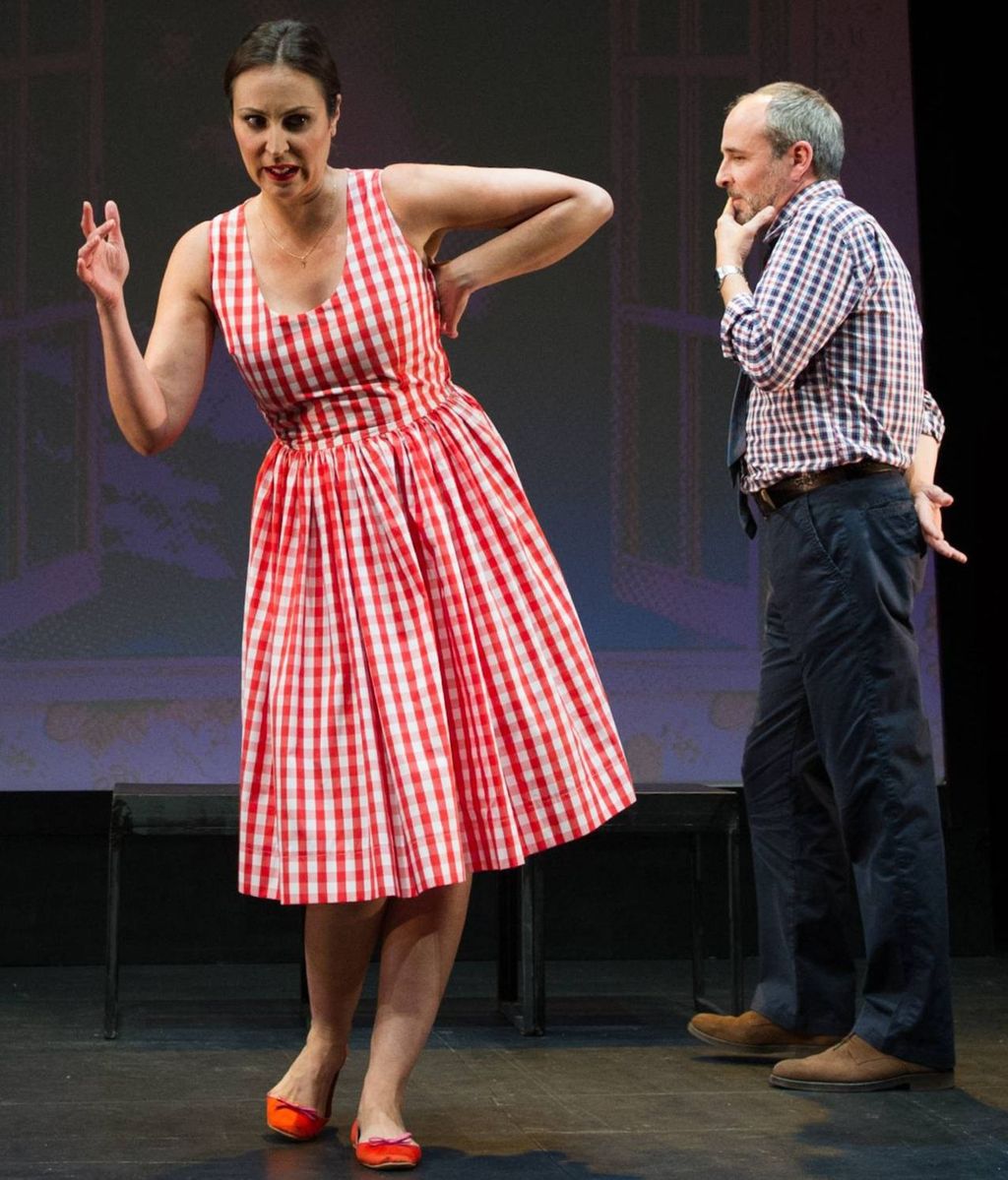 La pareja se conoció trabajando en el teatro