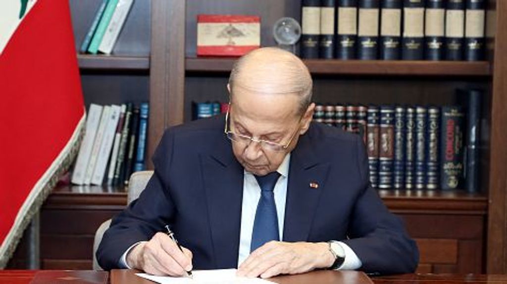 Michel Aoun, de 88 años sigue siendo el presidente del Líbano