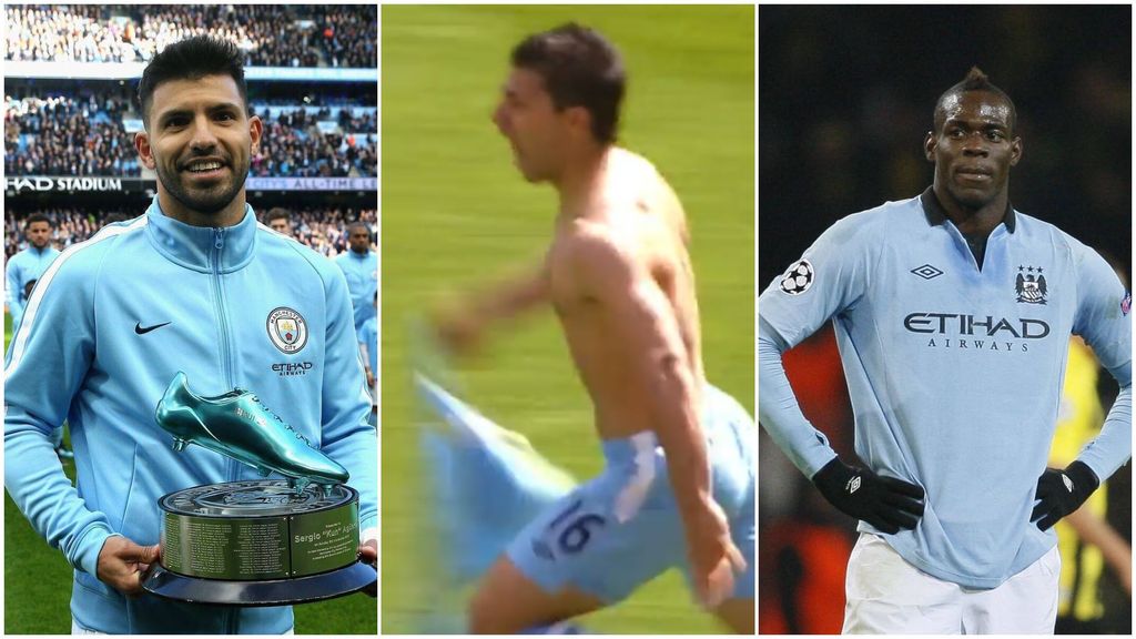 Sale a subasta la camiseta con la que Agüero le dio una liga al Manchester City: pasó de Balotelli a una colección