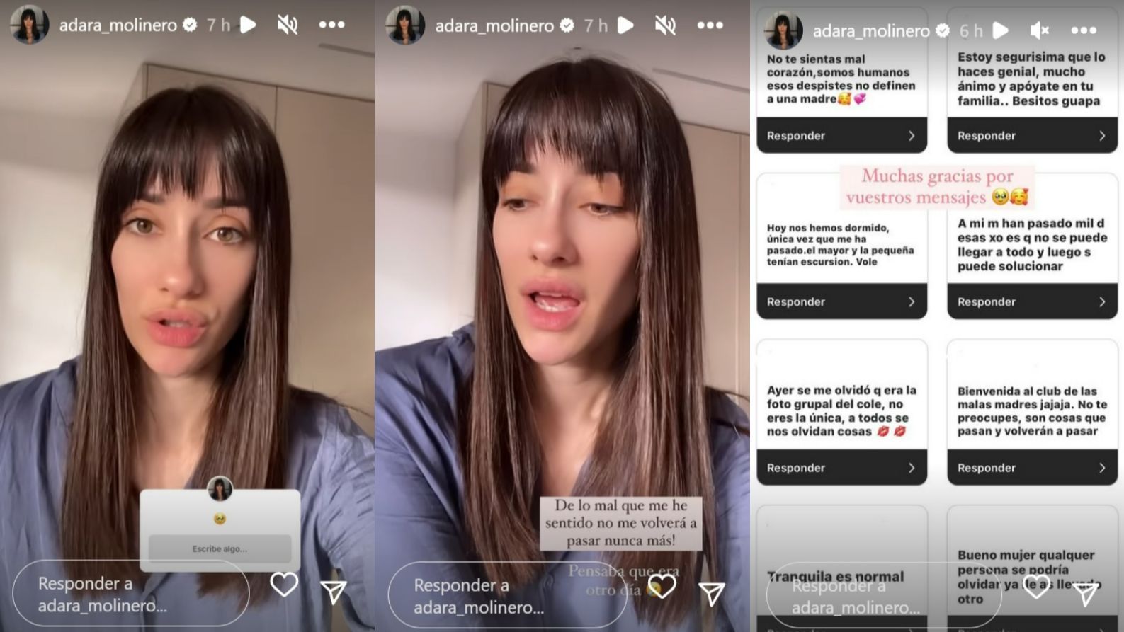 Adara Molinero reflexiona sobre su papel como madre