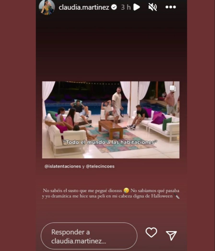 Claudia cuenta cómo se sintió cuando Javi Redondo llegó corriendo a Villa Playa