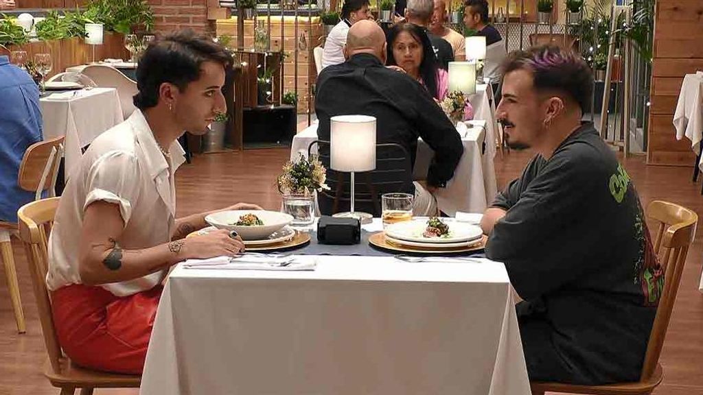 Fran y Manuel durante su cita en 'First Dates'