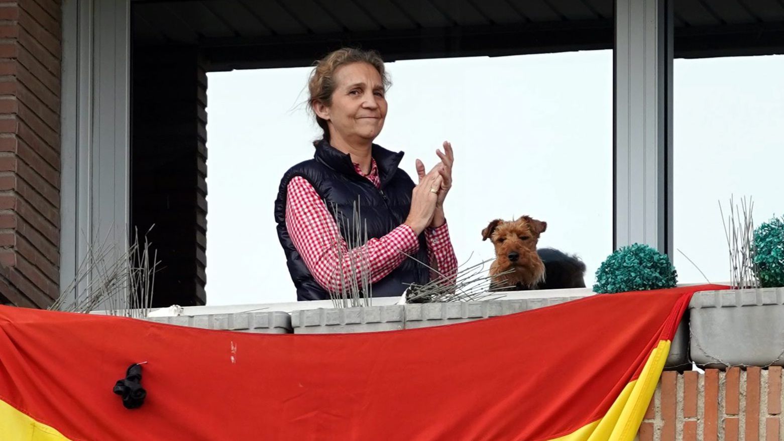 La infanta Elena, desde su casa en plena pandemia