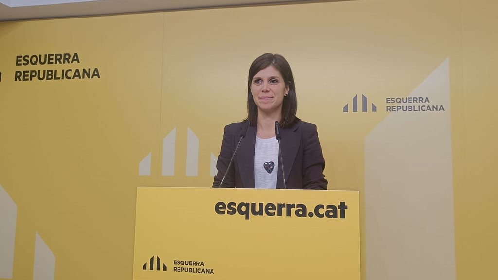 La portavoz de ERC, Marta Vilalta, en Barcelona el 24 de octubre
