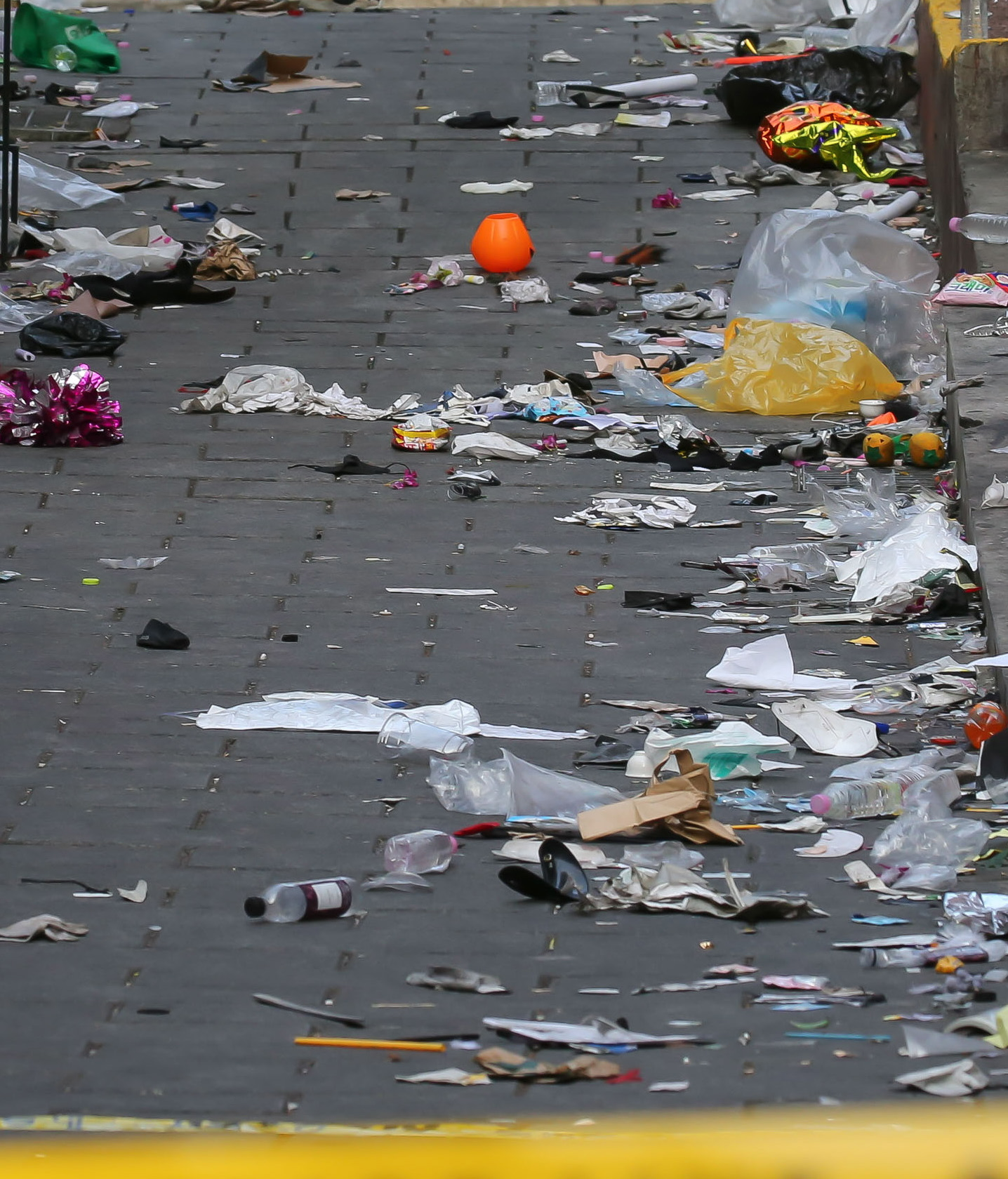 La calle de la estampida mortal en Seúl