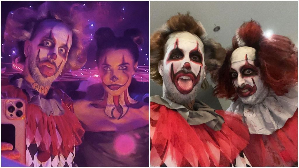 Sergio Ramos celebra Halloween con Pilar Rubio: "Payasos aterradores enamorados"